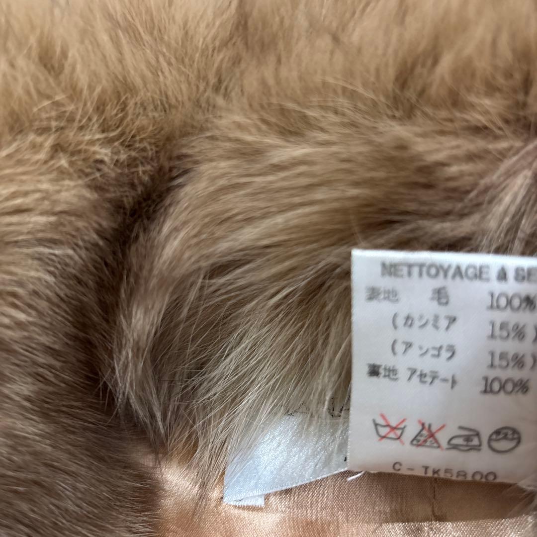 ハナエモリ　コート　ポンチョ　ファー　40