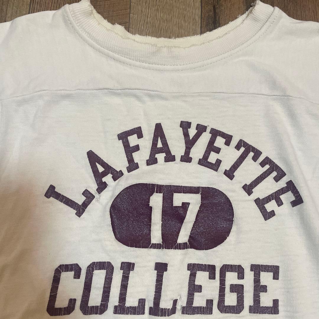 70年代　チャンピオン　フットボールTシャツ　バータグ　ビンテージ