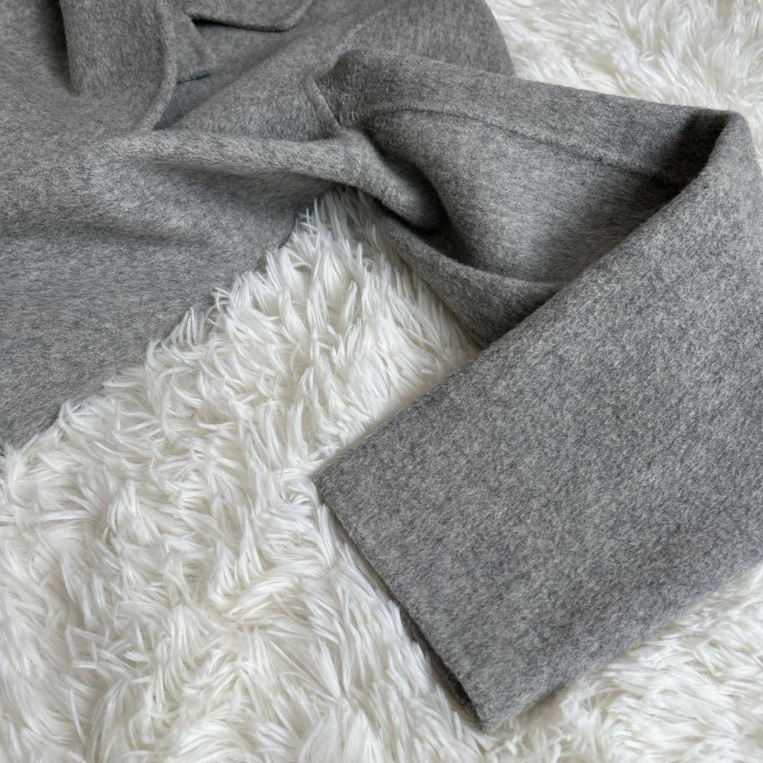 ✨美品✨セオリー ダブルフェイスコートミドル丈 ウールカシミヤ 小さいサイズ