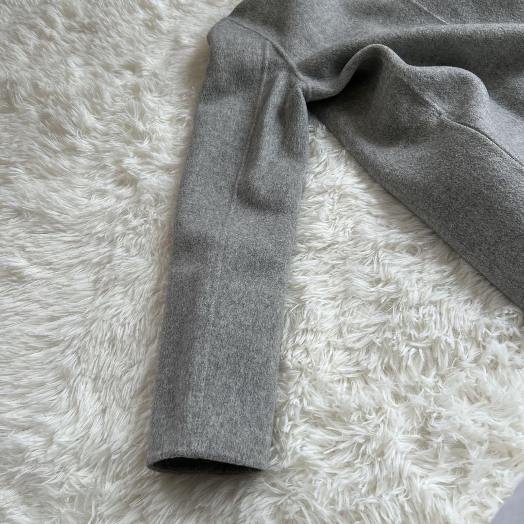 ✨美品✨セオリー ダブルフェイスコートミドル丈 ウールカシミヤ 小さいサイズ