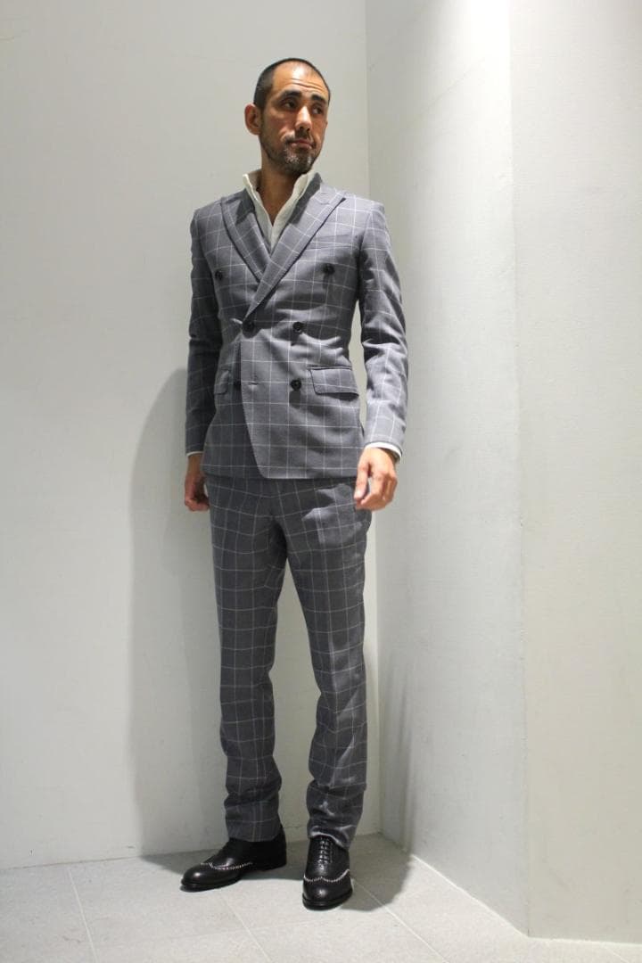 【2014AW】クラシックなダブルの3ピーススーツ（セットアップ）