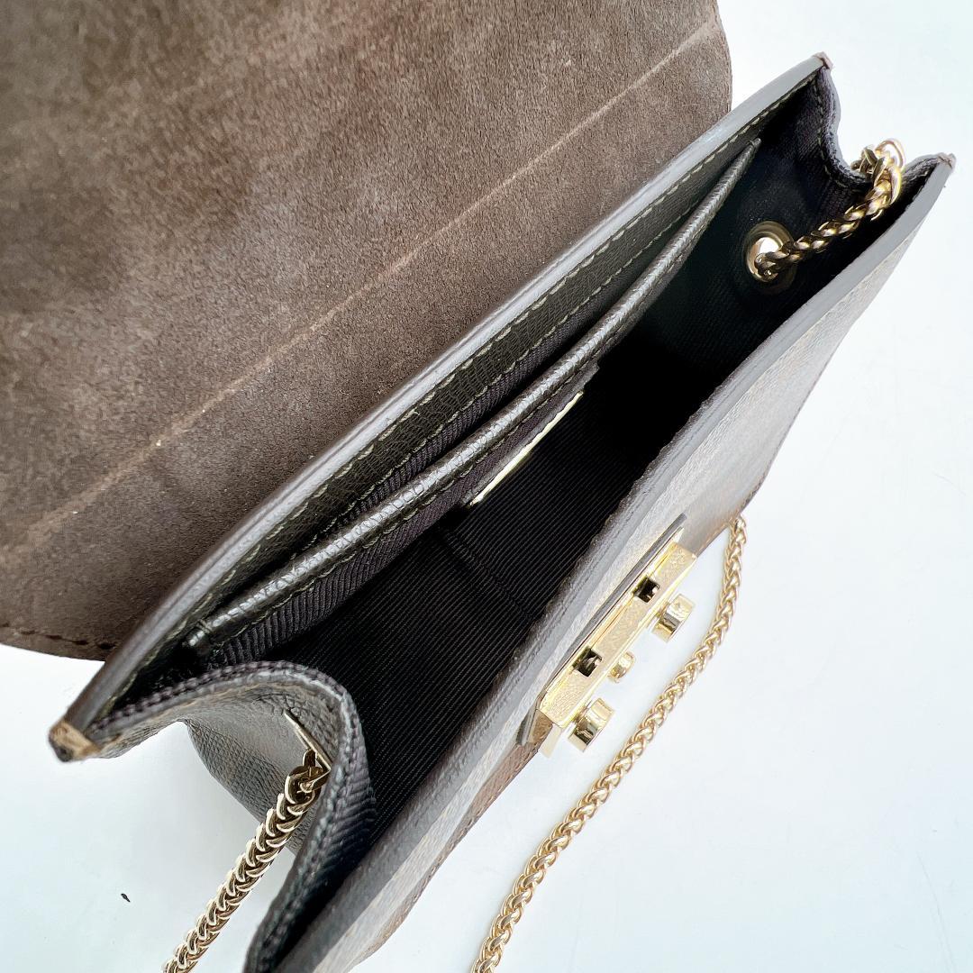 美品 FURLA メトロポリス ショルダーバッグ レオパードレザー f629