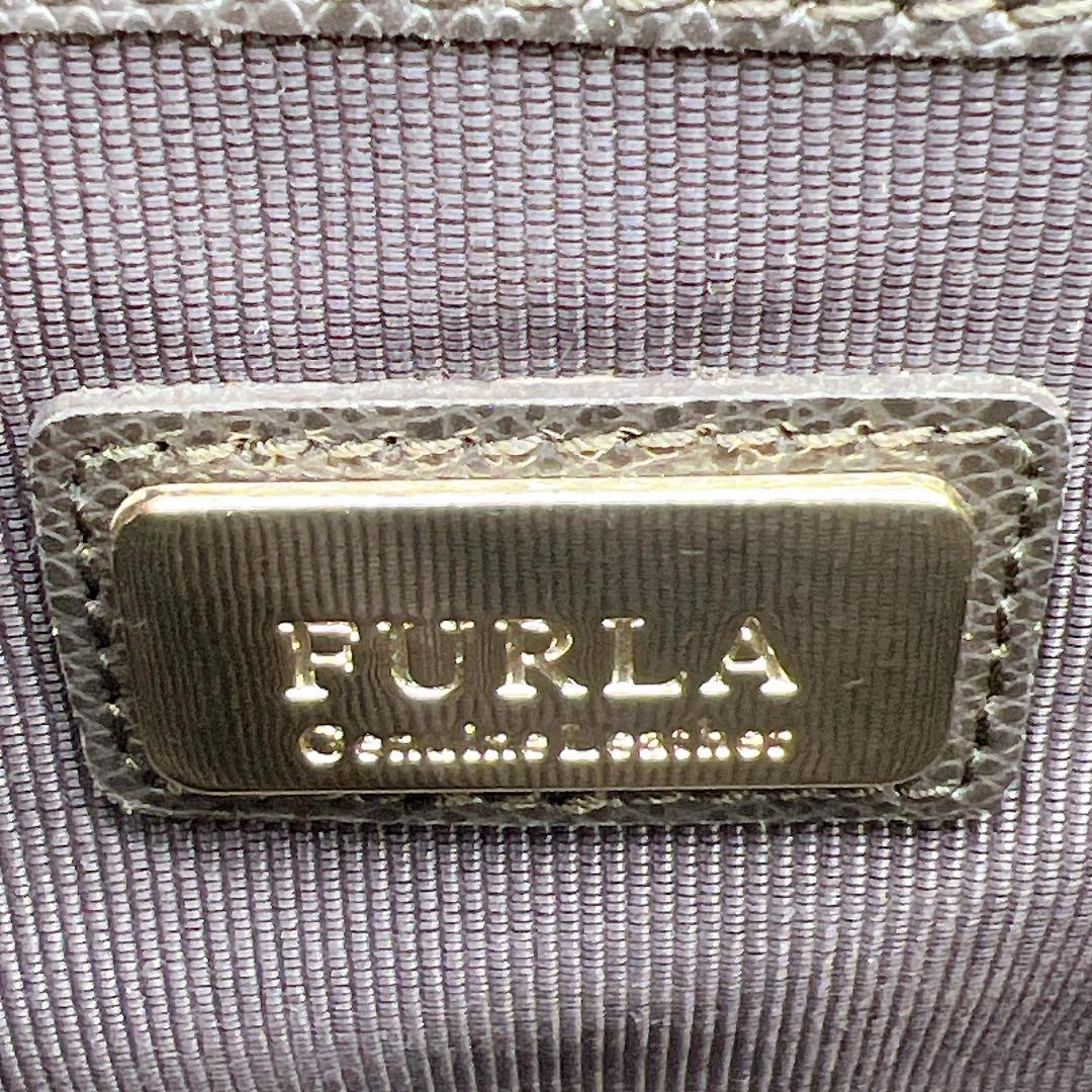 美品 FURLA メトロポリス ショルダーバッグ レオパードレザー f629