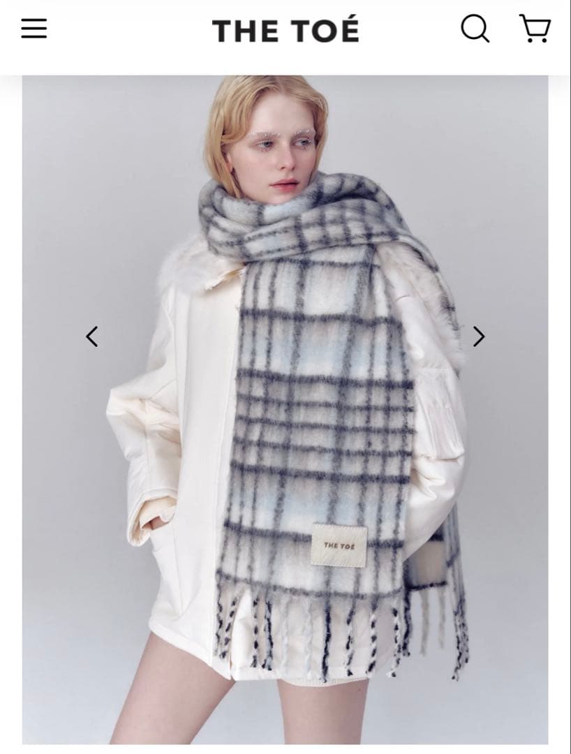 THE TOE チェック柄 マフラー