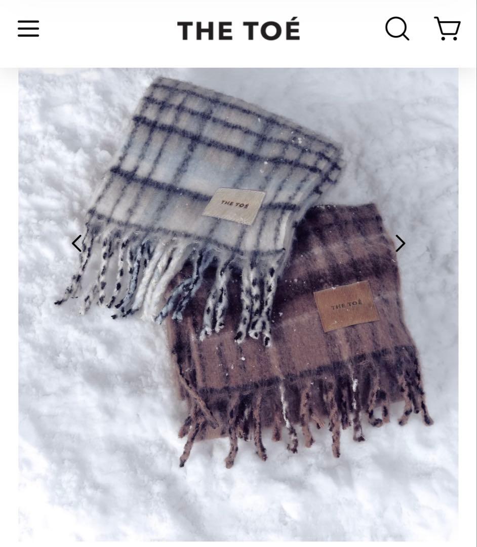 THE TOE チェック柄 マフラー