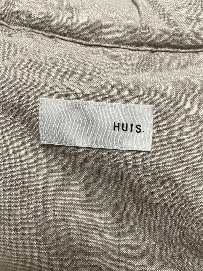 HUIS シャトルリネンスカートパンツ（きなり）　505 遠州織物