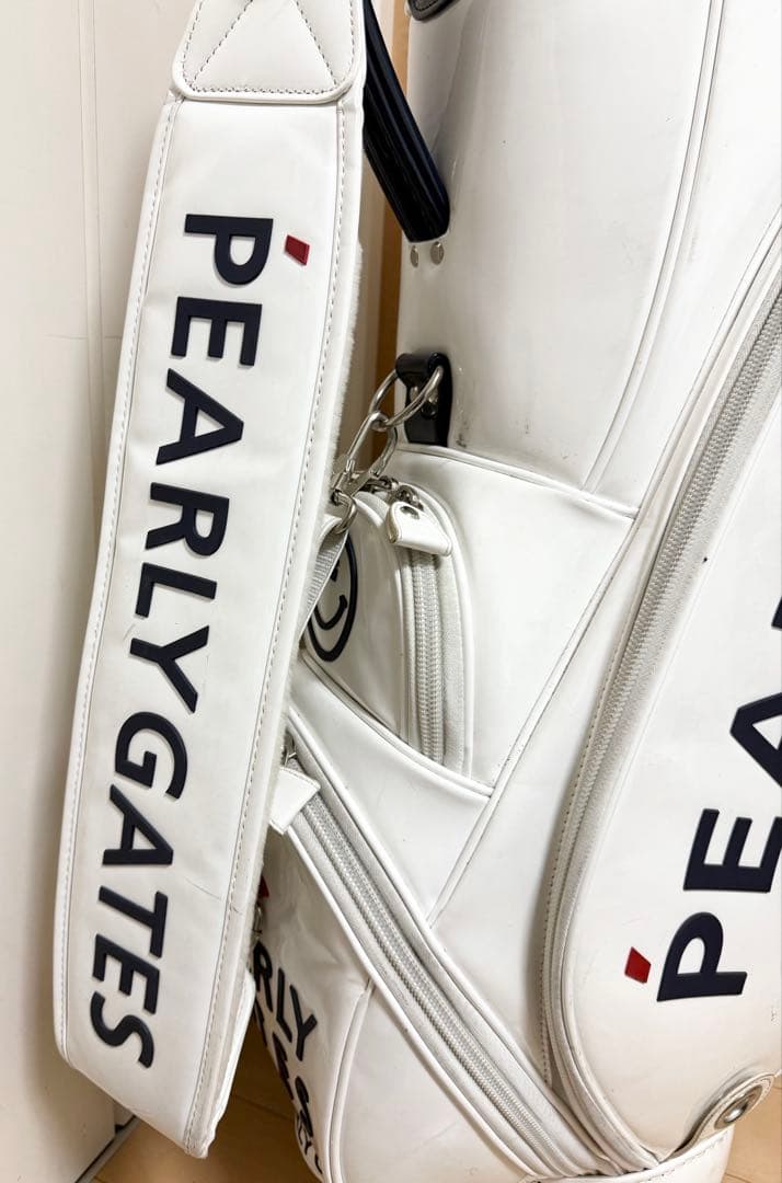 完売★パーリーゲイツ★キャディバッグ★ゴルフ★ゴルフバッグ★エナメル★レア★白