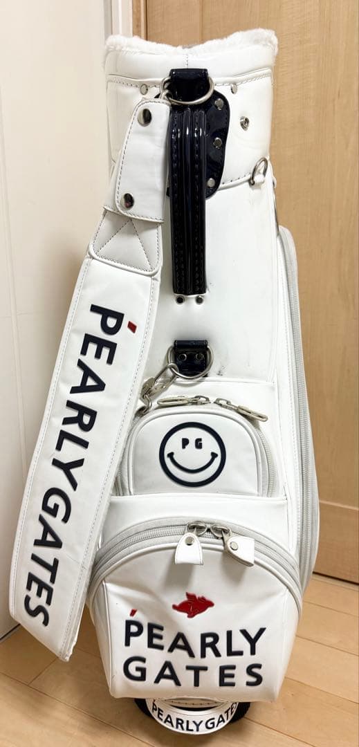 完売★パーリーゲイツ★キャディバッグ★ゴルフ★ゴルフバッグ★エナメル★レア★白