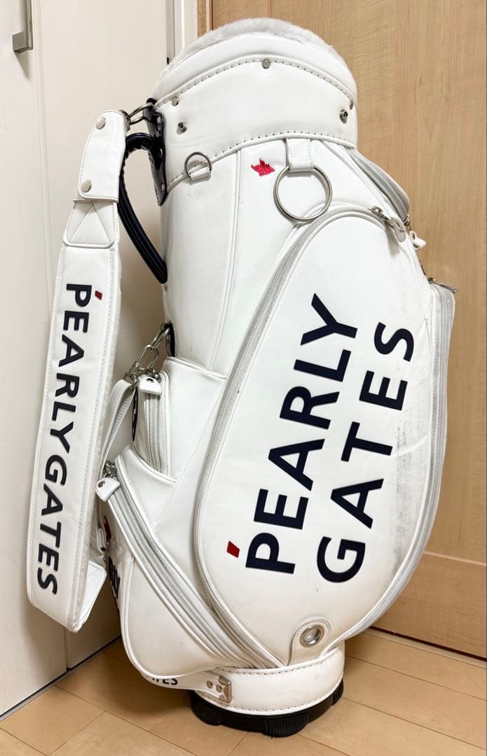 完売★パーリーゲイツ★キャディバッグ★ゴルフ★ゴルフバッグ★エナメル★レア★白