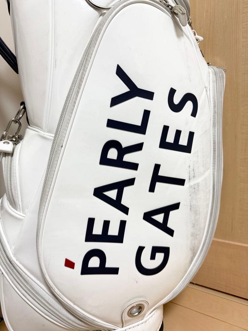 完売★パーリーゲイツ★キャディバッグ★ゴルフ★ゴルフバッグ★エナメル★レア★白