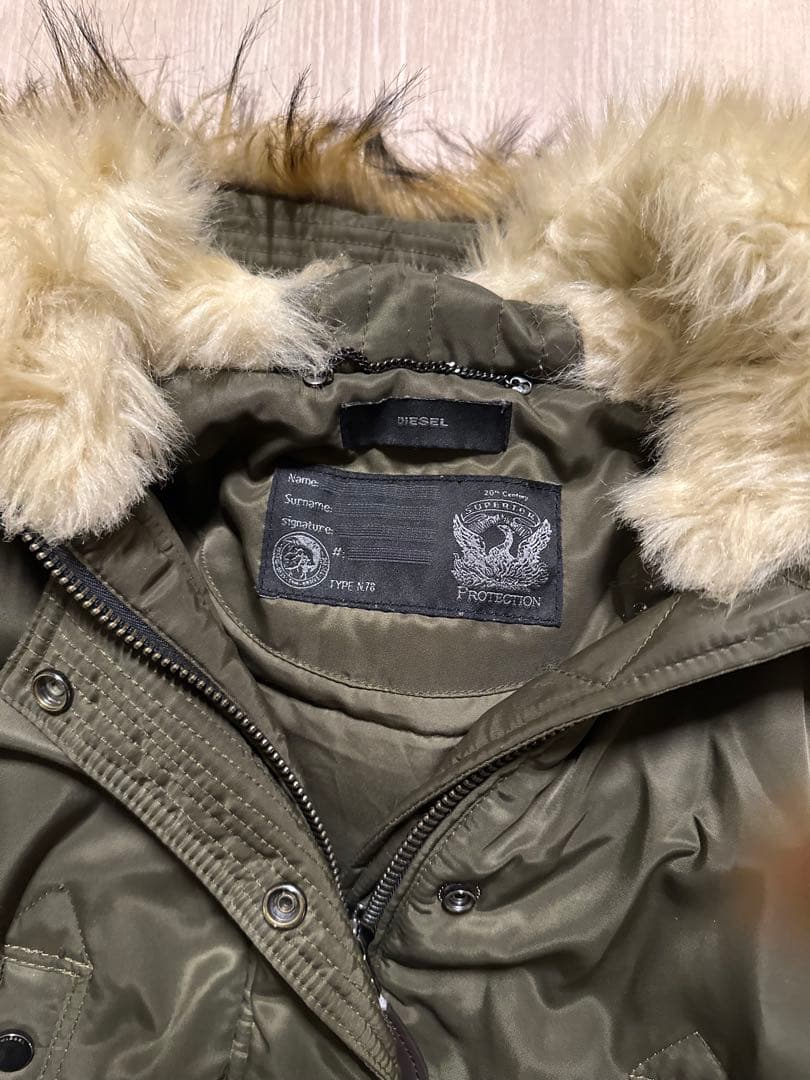 ジャケット・アウター DIESEL 00s archive n2b fur jacket XXS