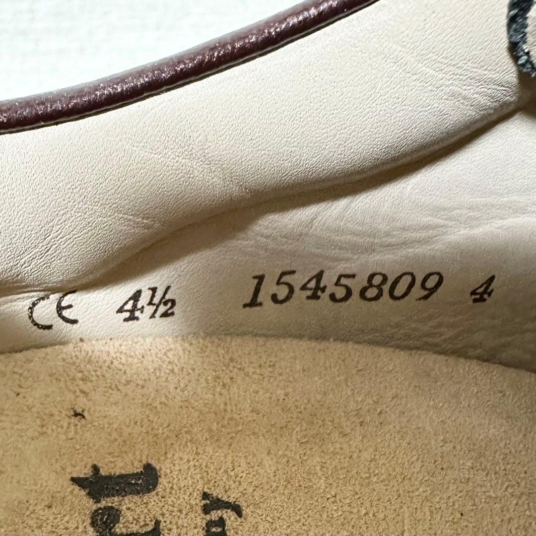 フィンコンフォート レザーシューズ ブラウン系 光沢 レースアップ　スニーカー