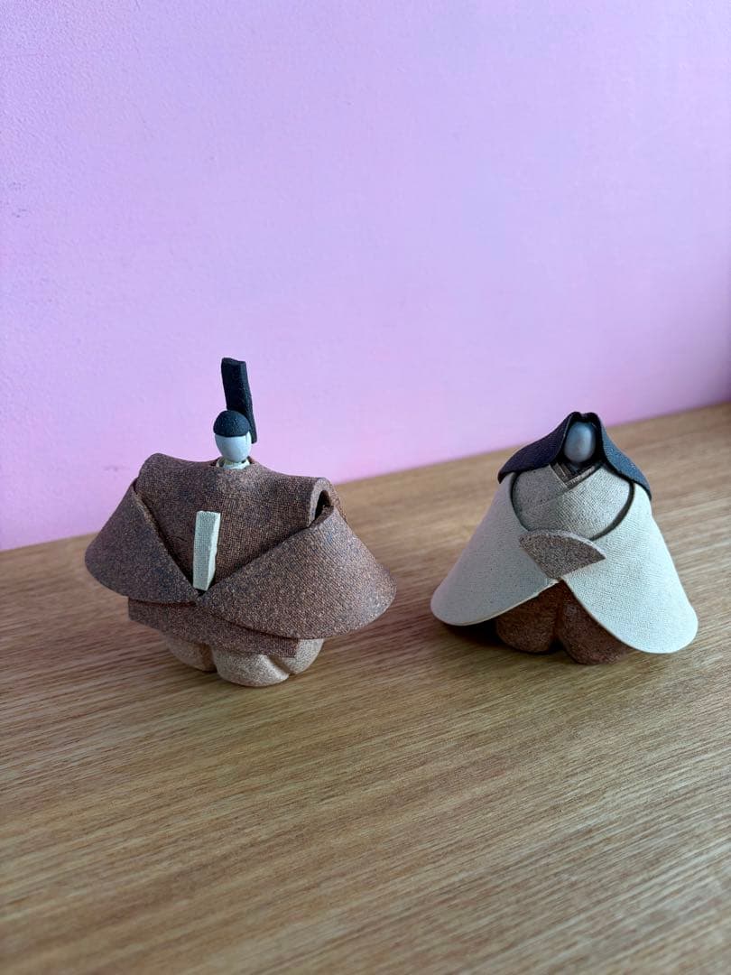 陶芸　永田みどり　陶土雛人形　陶雛　雛人形　大人のお雛様　初節句