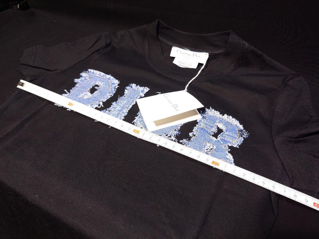 新品未使用Christian Dior デニムロゴプリント半袖Tシャツ