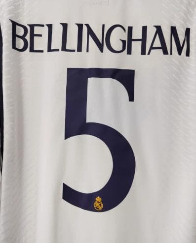 23/24 レアル・マドリード ホーム 長袖ユニフォーム #5 ベリンガム