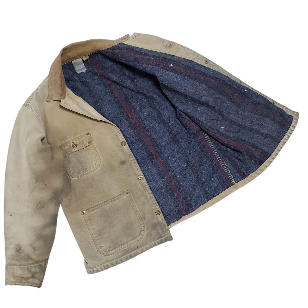 Carhartt　ミシガンチョアコート　裏ブランケット　襟コーデュロイ　ダック地