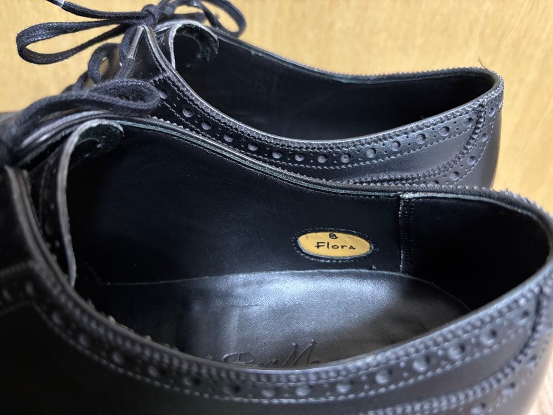 【美品】RAYMER Flora US8セミブローグ　ハンドソーン　アノネイ