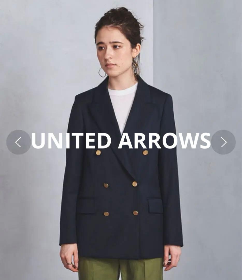 【極美品】united arrows 金ボタン　ネイビー　紺ブレ