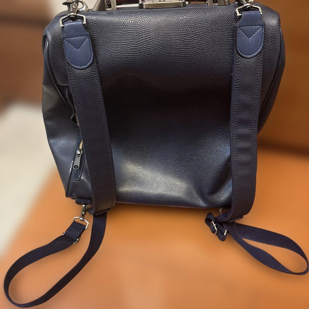 値下げ中⚠️豊岡鞄YOUTA LIZARD 3WAY 縦ダレスバッグ - YK3M