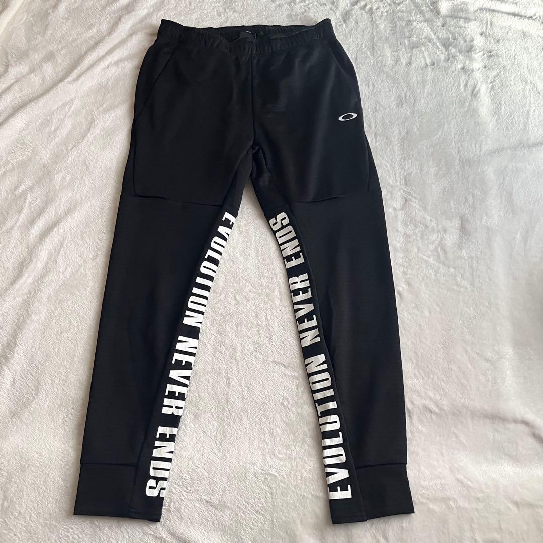美品★オークリー★ロゴ イージージョガーパンツ★ジャージ★ブラック★XL