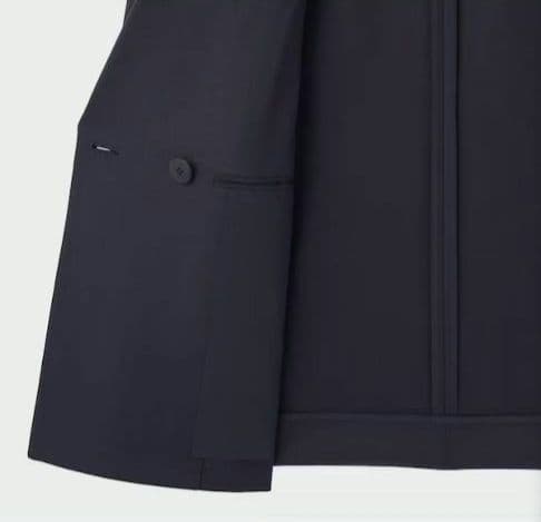 美品 PLST ダブルブレストジャケット　紺ブレ　金ボタン Ｍ