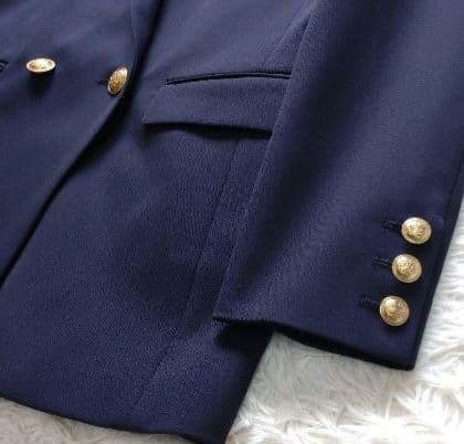 美品 PLST ダブルブレストジャケット　紺ブレ　金ボタン Ｍ