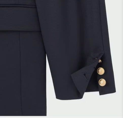 美品 PLST ダブルブレストジャケット　紺ブレ　金ボタン Ｍ