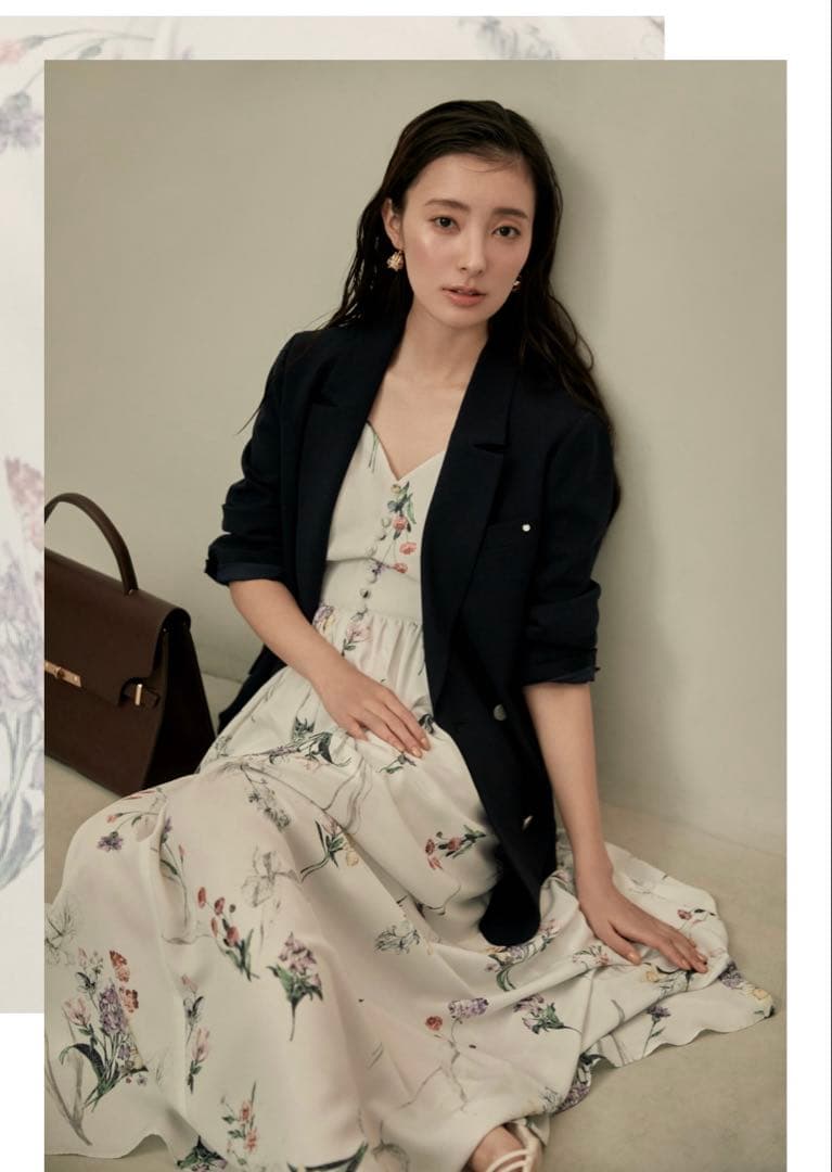 フレイアイディー FRAY I.D★ボタニカルプリントキャミソールワンピース 1