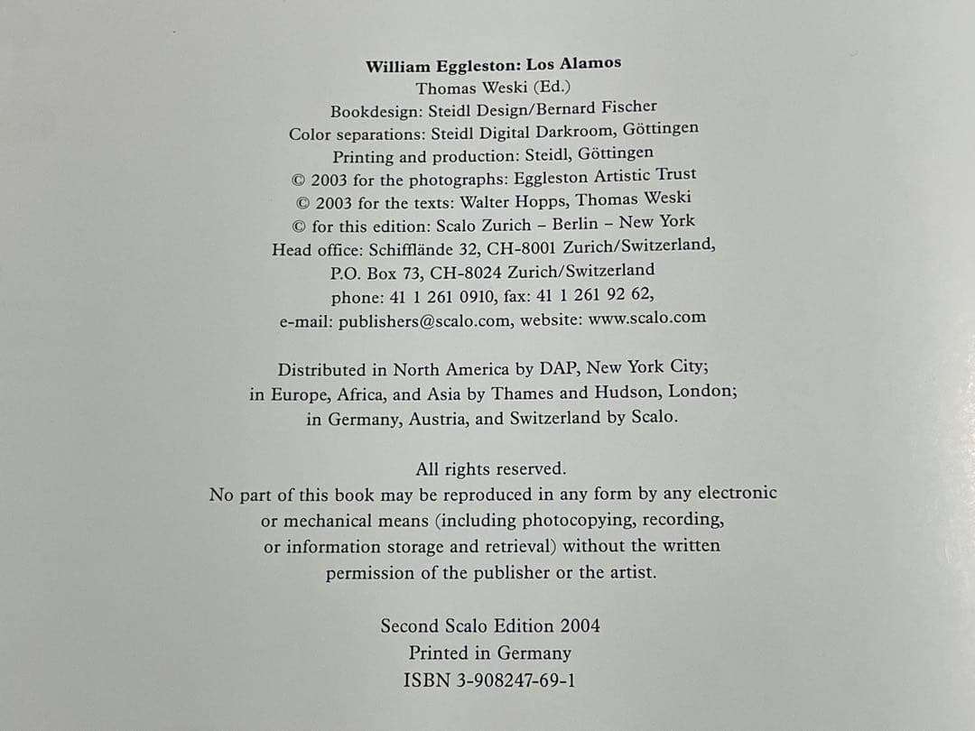 William Eggleston / Los Alamos エグルストン