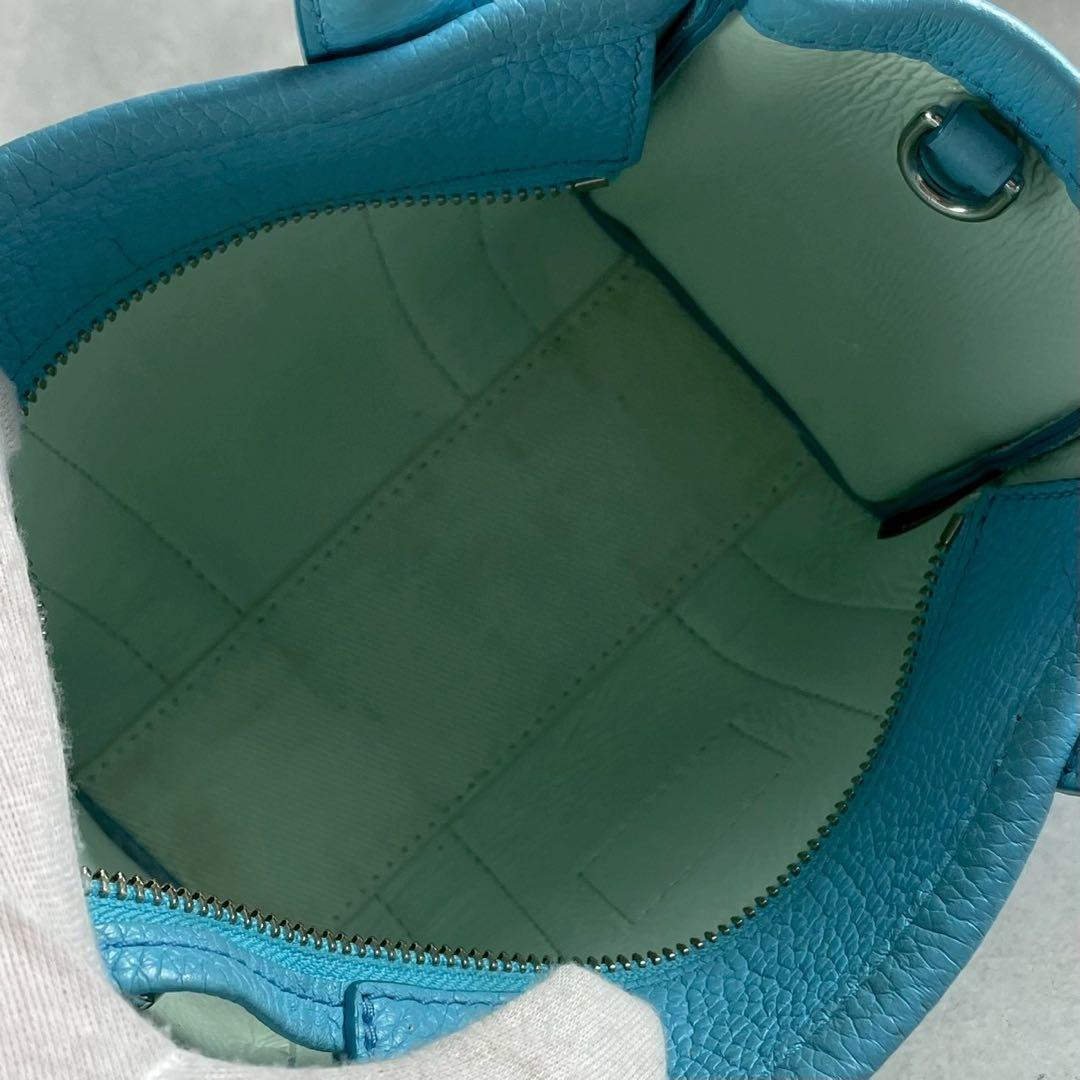 ✨稀少✨美品✨マークジェイコブス　ザ トートバッグ　ミニ　2way レザー　青