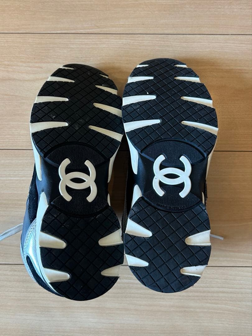 CHANEL スニーカー 38 ブラック