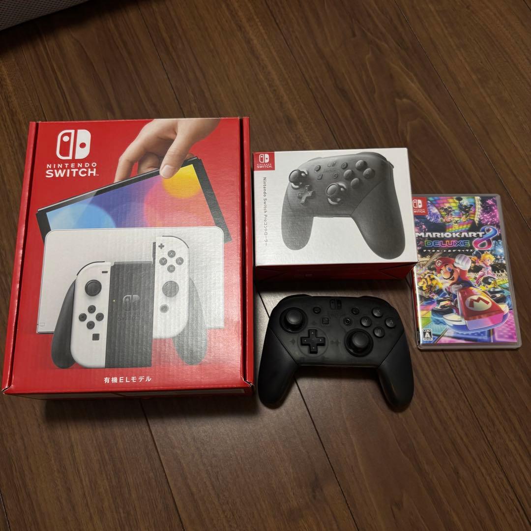 【プロコン付】【有機EL】Nintendo Switch マリオカート8DX付