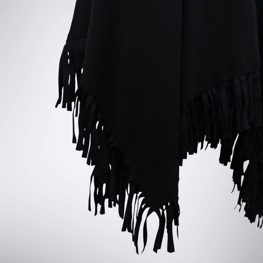 ら*だ様 MM6 Margiela メゾンマルジェラ　ポンチョ　フリンジ　カシミ