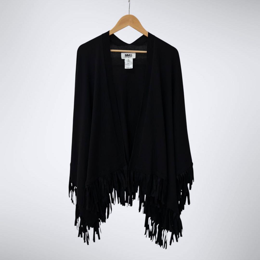 ら*だ様 MM6 Margiela メゾンマルジェラ　ポンチョ　フリンジ　カシミ