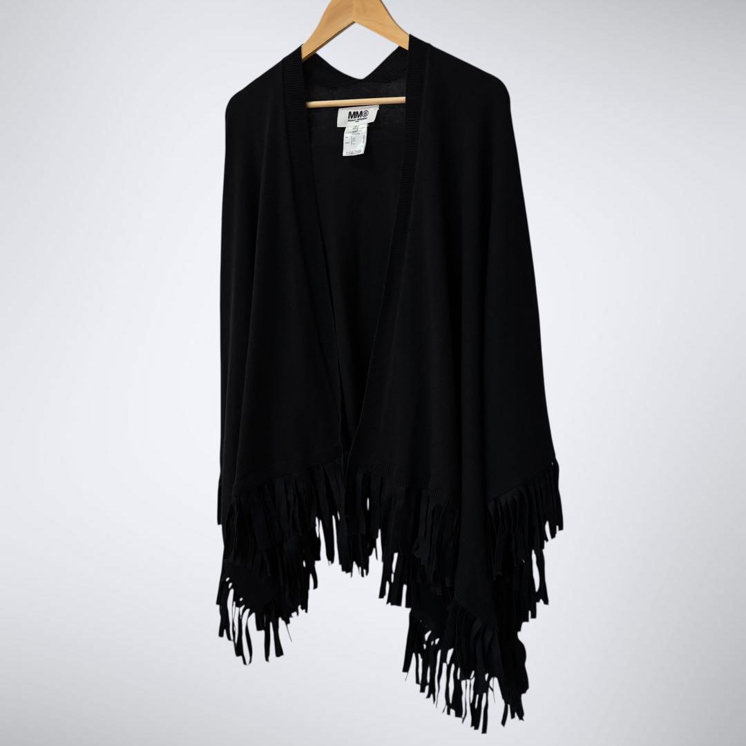 ら*だ様 MM6 Margiela メゾンマルジェラ　ポンチョ　フリンジ　カシミ