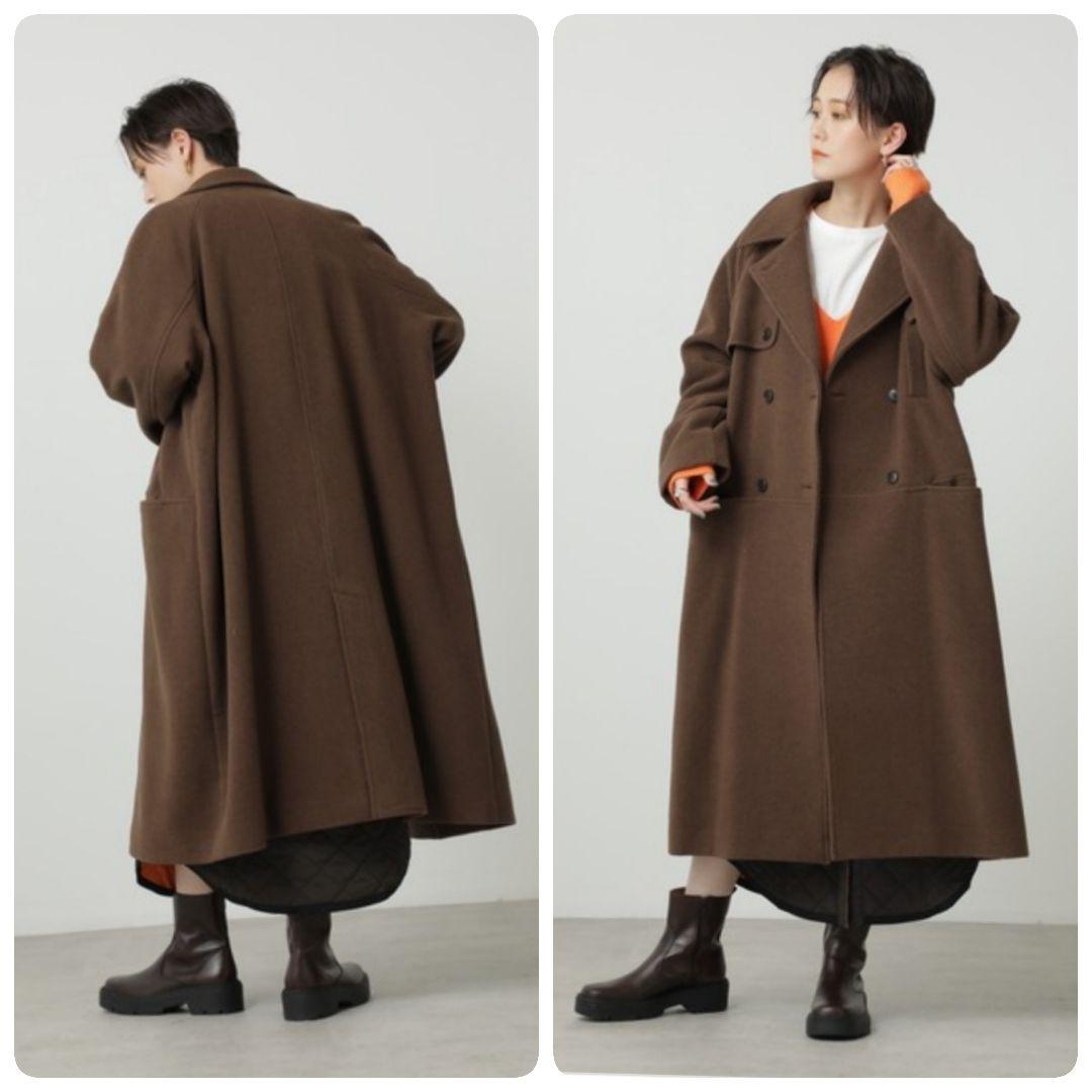 【ローズバット】F チェスターコート ダブルブレスト コート オーバーサイズ