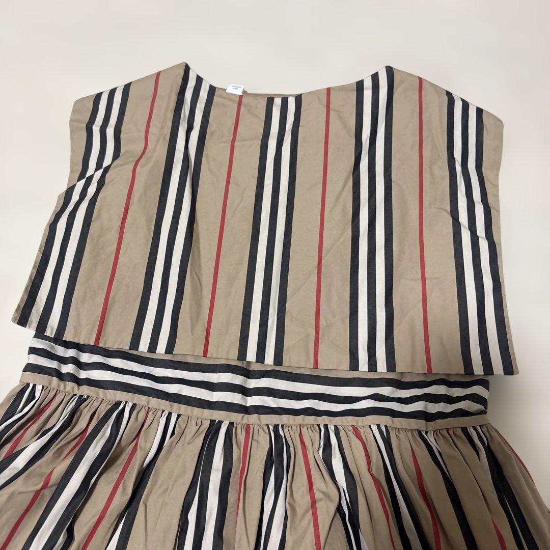 BURBERRY ストライプ ノースリーブ ワンピース 12Y