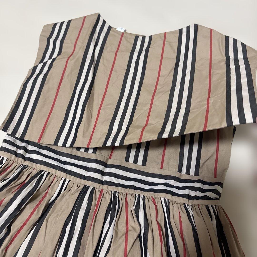 BURBERRY ストライプ ノースリーブ ワンピース 12Y