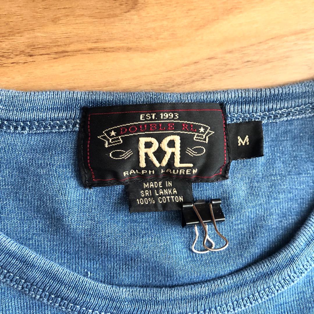 RRL ダブルアールエル　デニム　長袖カットソー ラルフローレン　希少サイズ