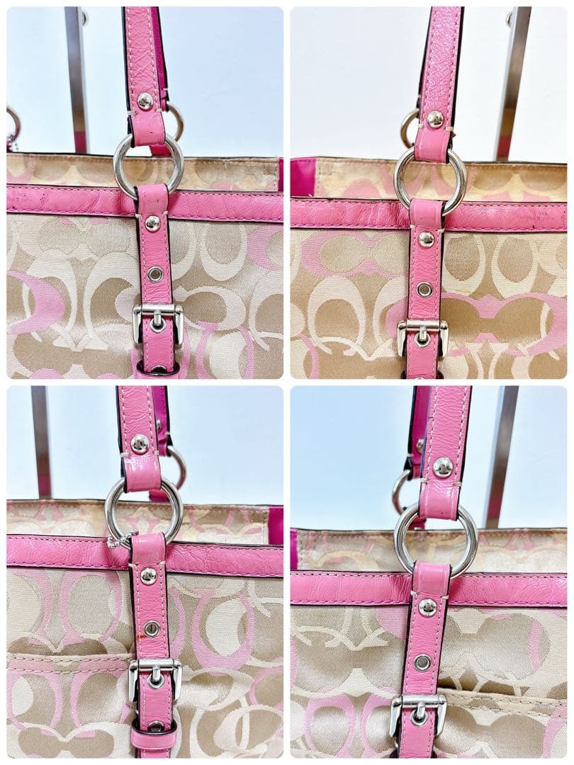 バッグ COACH Signature Tote bag y2k turn lock