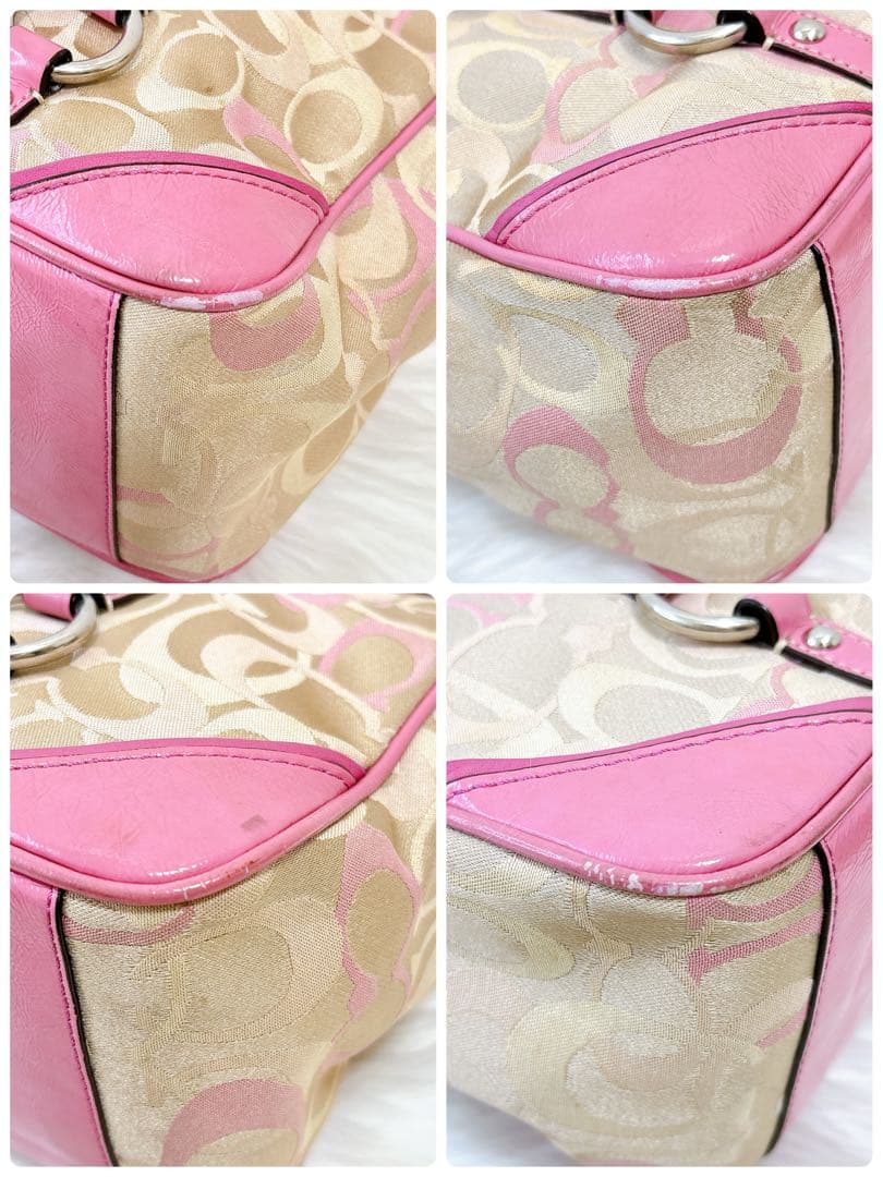 バッグ COACH Signature Tote bag y2k turn lock