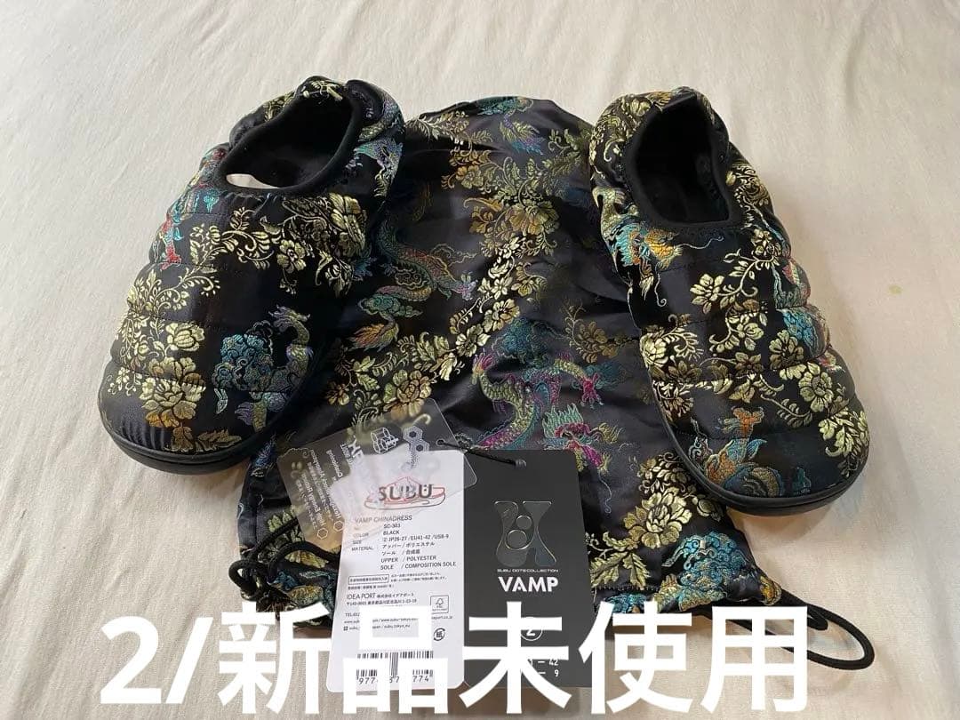 2新品未使用　SUBU VAMP チャイナドレス サンダルシューズ　BLK