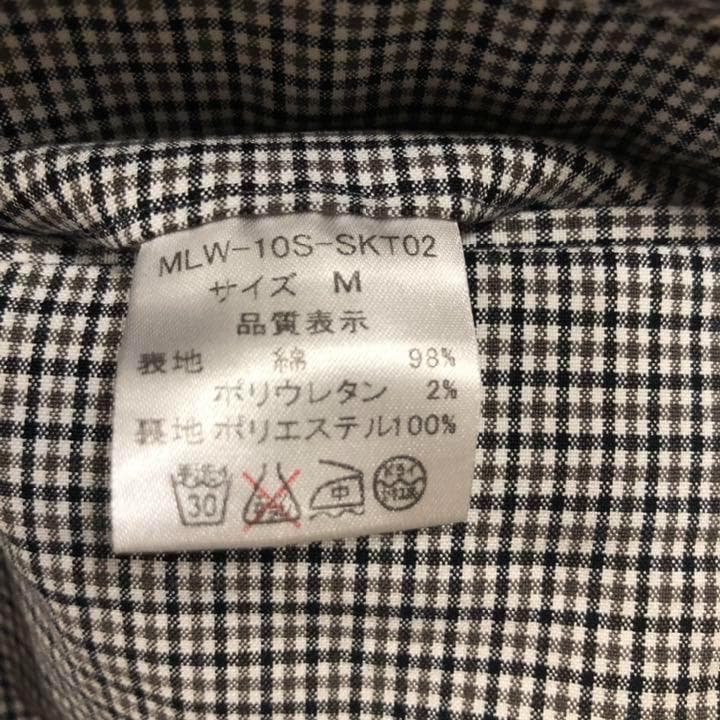 マークアンドロナ ゴルフ スカート スコート 日本製 ブラック 千鳥 Mサイズ