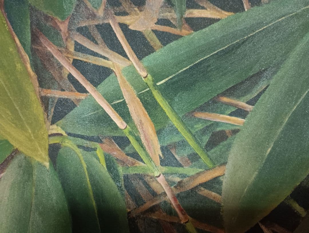 藤*江様 「熊笹」日本画　30号　美術学生作