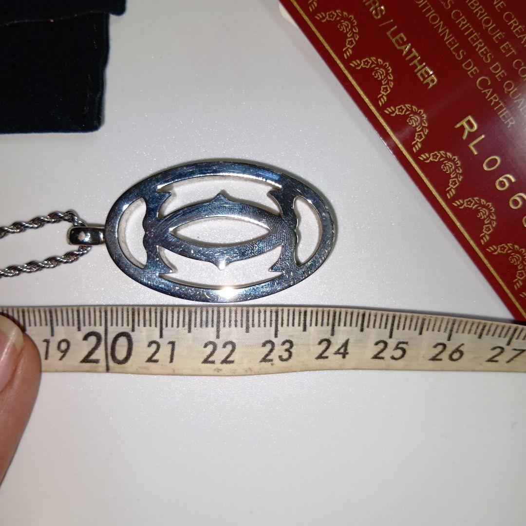 Cartier オーバルペンダントネックレス、付属品付き♥ ユニセックス