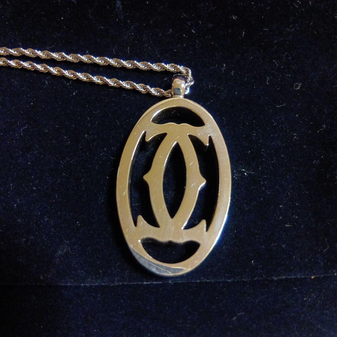 Cartier オーバルペンダントネックレス、付属品付き♥ ユニセックス
