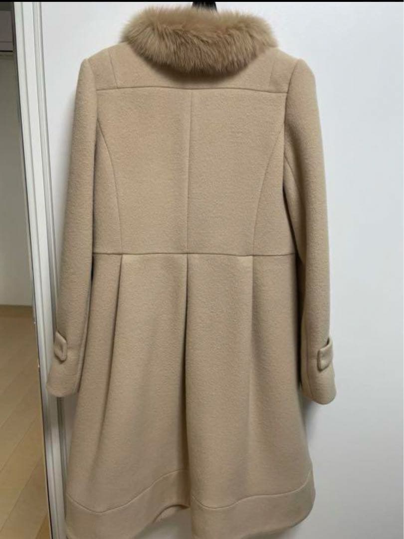 【新品未使用】TO BE CHIC フォックスファー付ロングコート