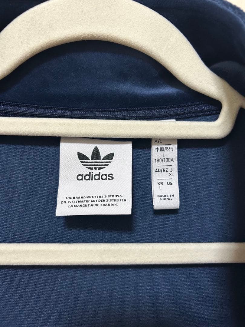 ga adidas ネイビー ベロアジャージ L