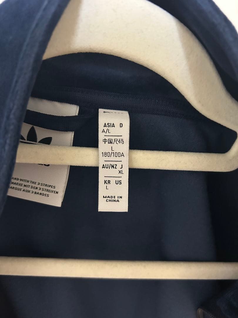 ga adidas ネイビー ベロアジャージ L