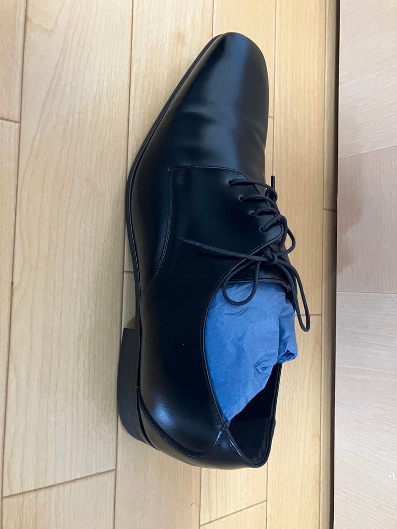 けい　結婚式　靴　メンズ用　27cm 黒のレザー ドレスシューズ